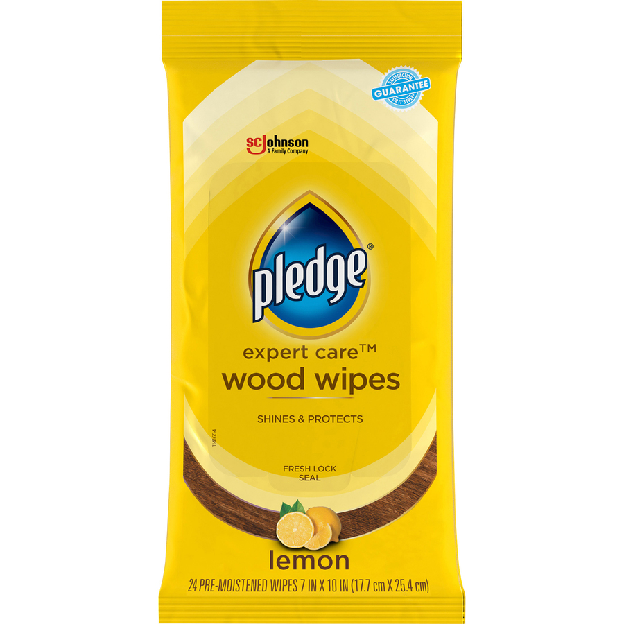 Pledge Lemon Enhancing Polish Wipes Cleaning Wipes S. C. Johnson