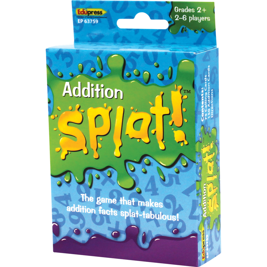 Teacher Created Resources Math Splat Addition Game Current Office