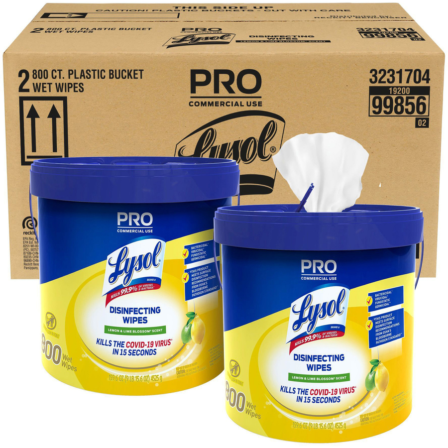 Lysol Disinfecting Wipe Bucket w/Wipes JD Office Products