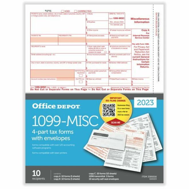 Office Depot Tax Form 1099 Tax Forms Office Depot