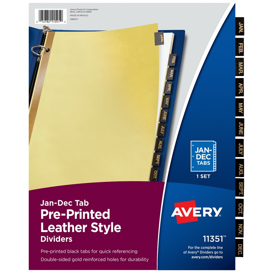 Avery® Tab Divider Index Divider Avery