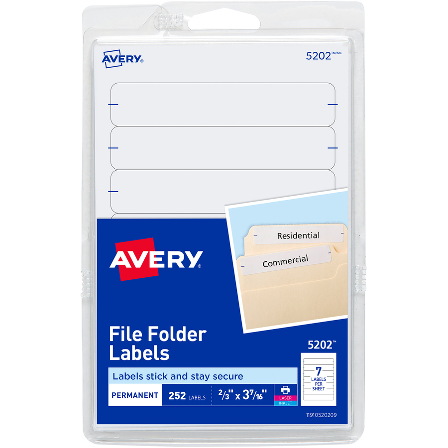 Avery® Permanent File Folder Labels Filing Labels Avery