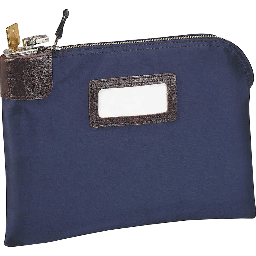 MMF Locking Heavyduty Currency Bag 11" Width x 8.50" Length Navy
