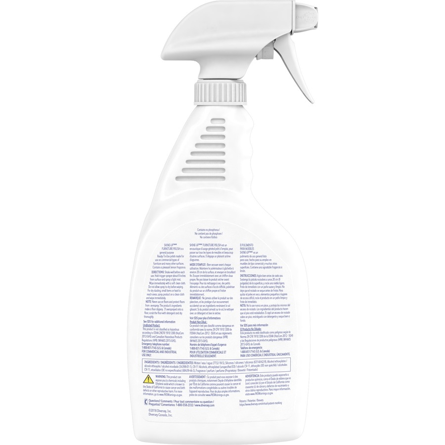 Diversey ShineUp Lemon Furniture Polish Liquid 32 oz (2 lb