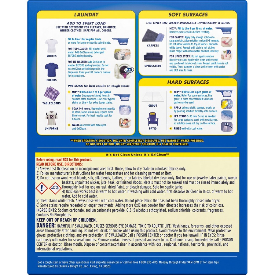 Oxiclean Stain Remover Powder Sds Big Deals