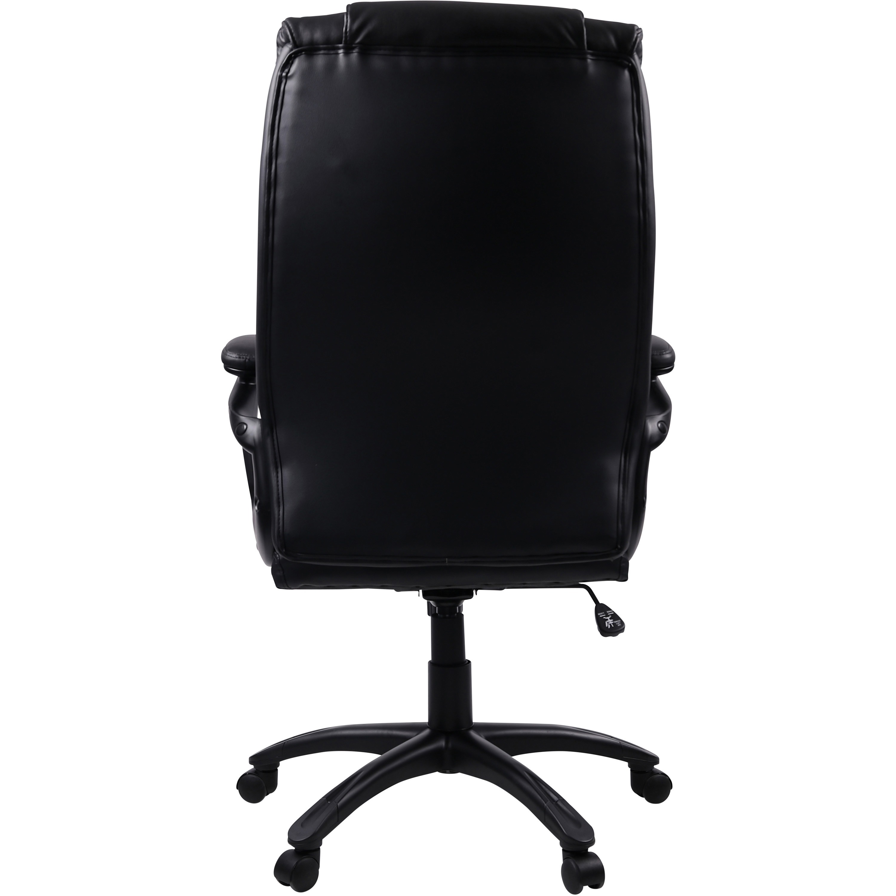 Lorell Black Base Highback Leather Chair Butler's Office Equipment