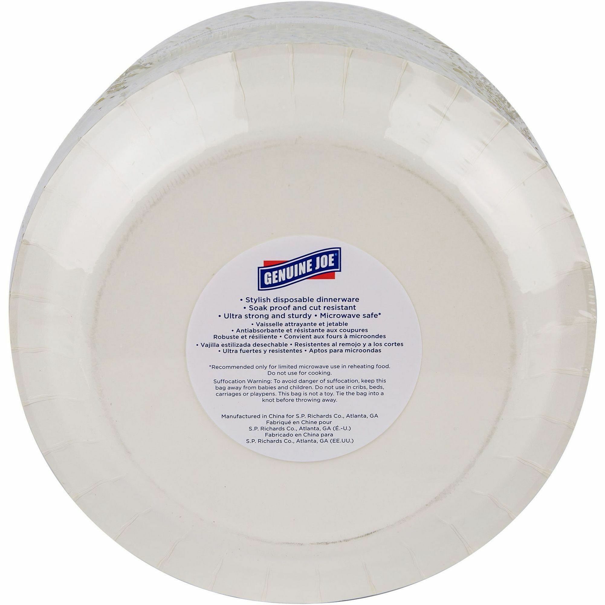 Genuine Joe 10" Printed Paper Plates GOS