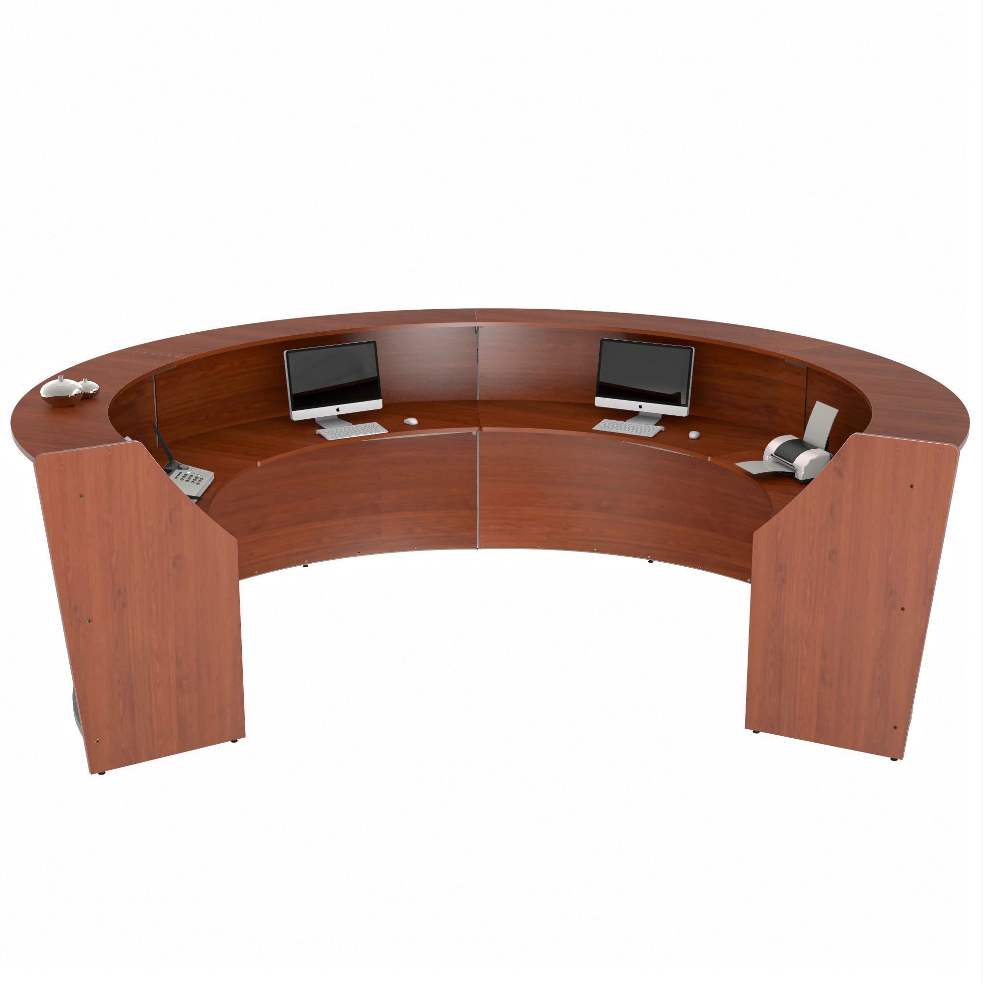 Linea Italia 4Unit Curved Reception Desk Office Express