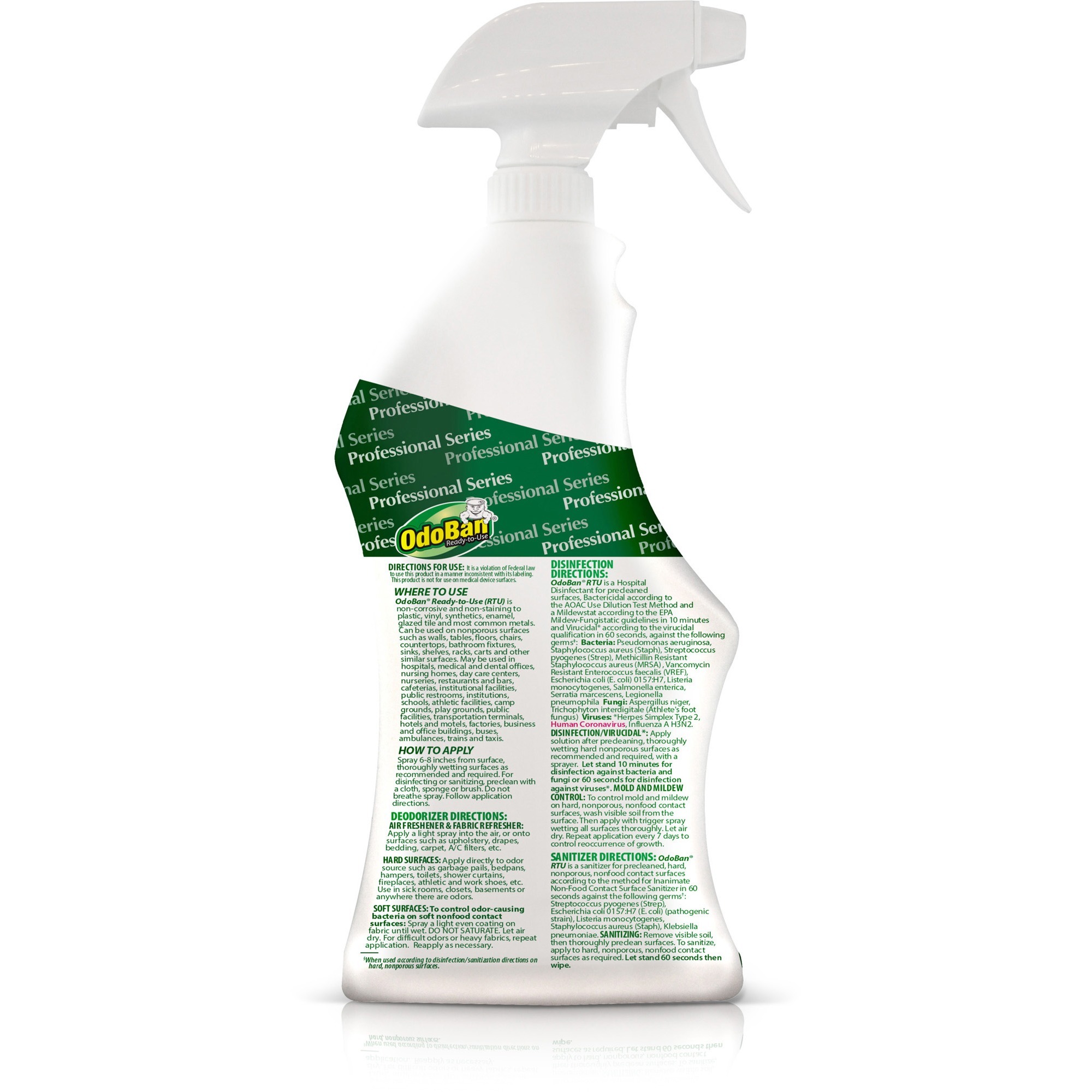 OdoBan Eucalyptus Deodorizer Disinfectant Spray Clark Office Products Inc
