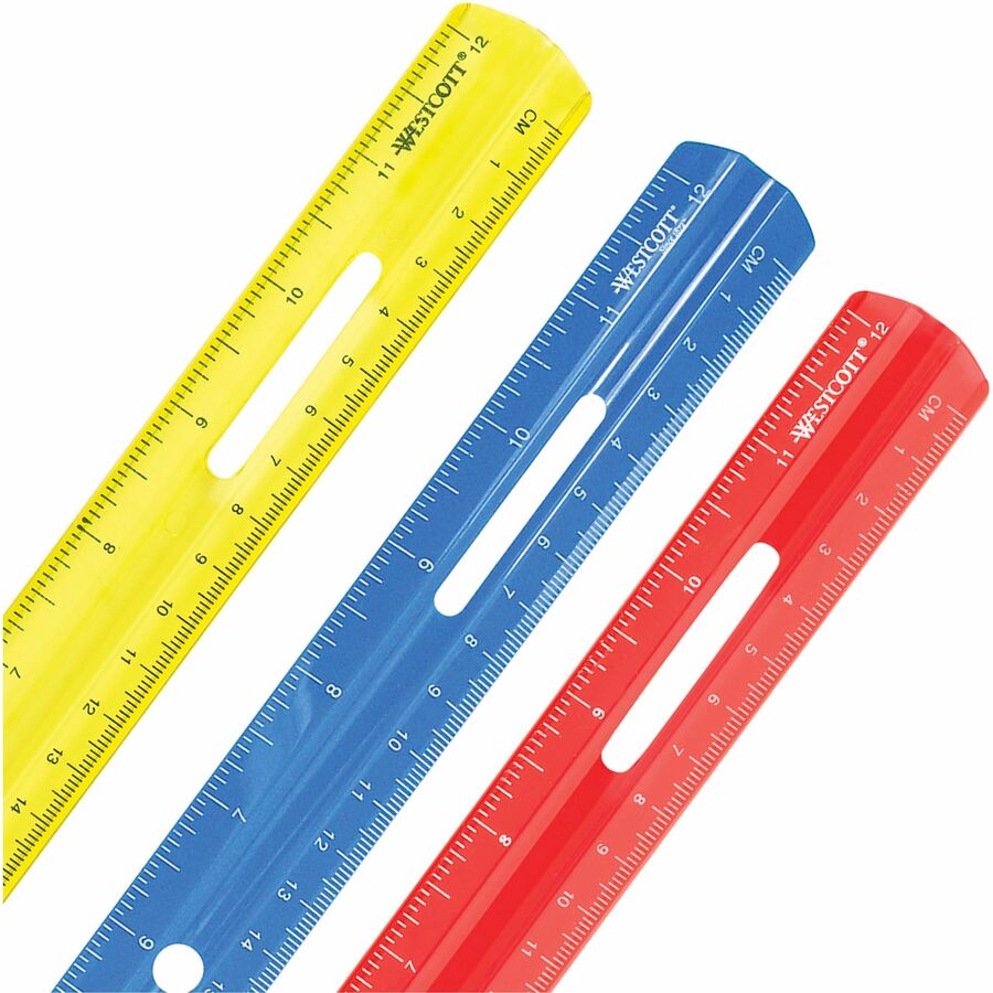 Westcott 12" Plastic Ruler Rulers & Yardsticks Acme United Corporation