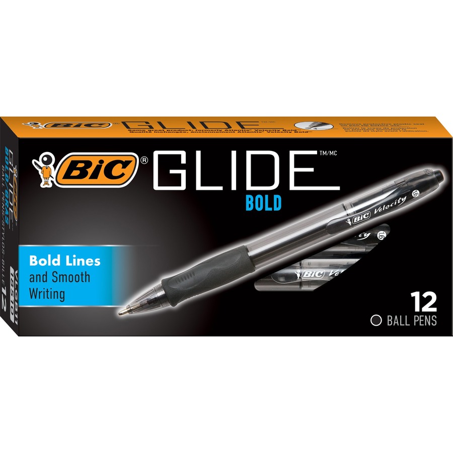 BIC Glide Bold Ball Pen Bold Pen Point 1.6 mm Pen Point Size