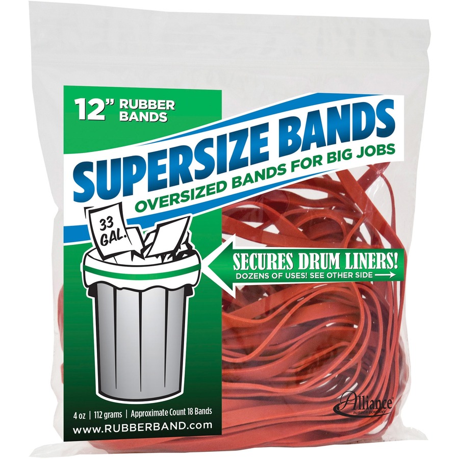 ALL08994 Alliance Rubber 08994 SuperSize Bands Large 12" Heavy Duty