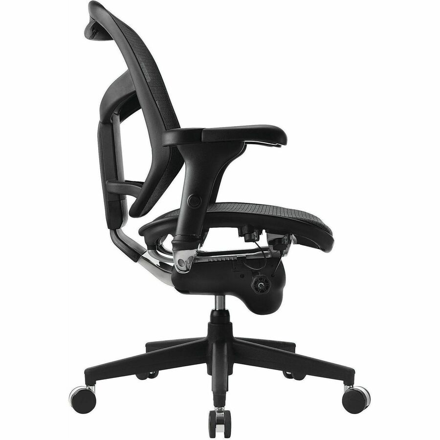 WorkPro Quantum 9000 Mesh Multifunction Ergonomic MidBack Chair, Black