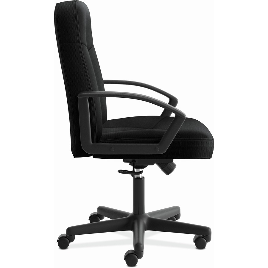 HON HighBack Executive Chair CenterTilt Fixed Arms Black Fabric