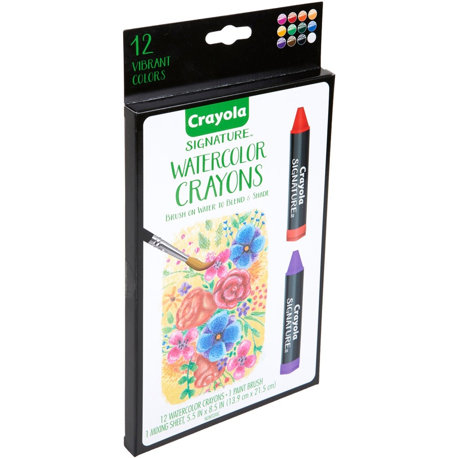 Crayola Signature Premium Watercolor Crayons Assorted