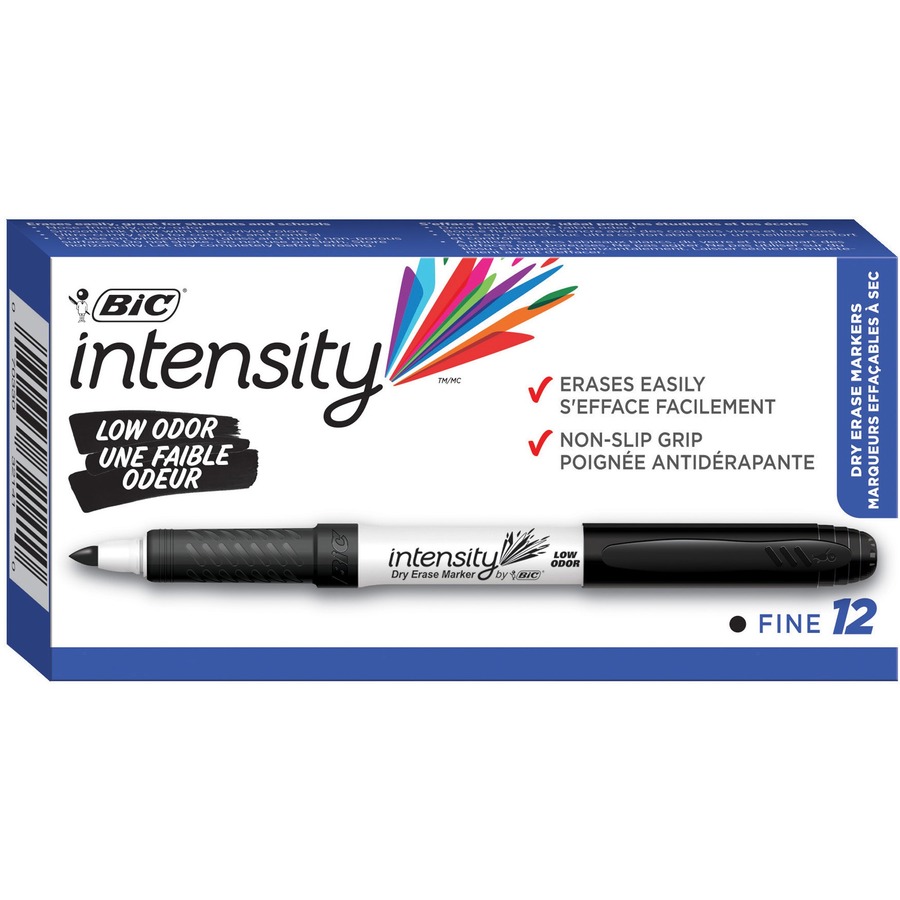BIC Intensity Fine Point Whiteboard Marker Fine Marker Point Black