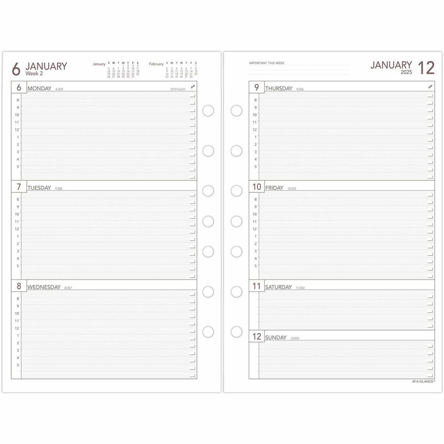Day Runner Planner Refill Organizer Refills ACCO Brands Corporation