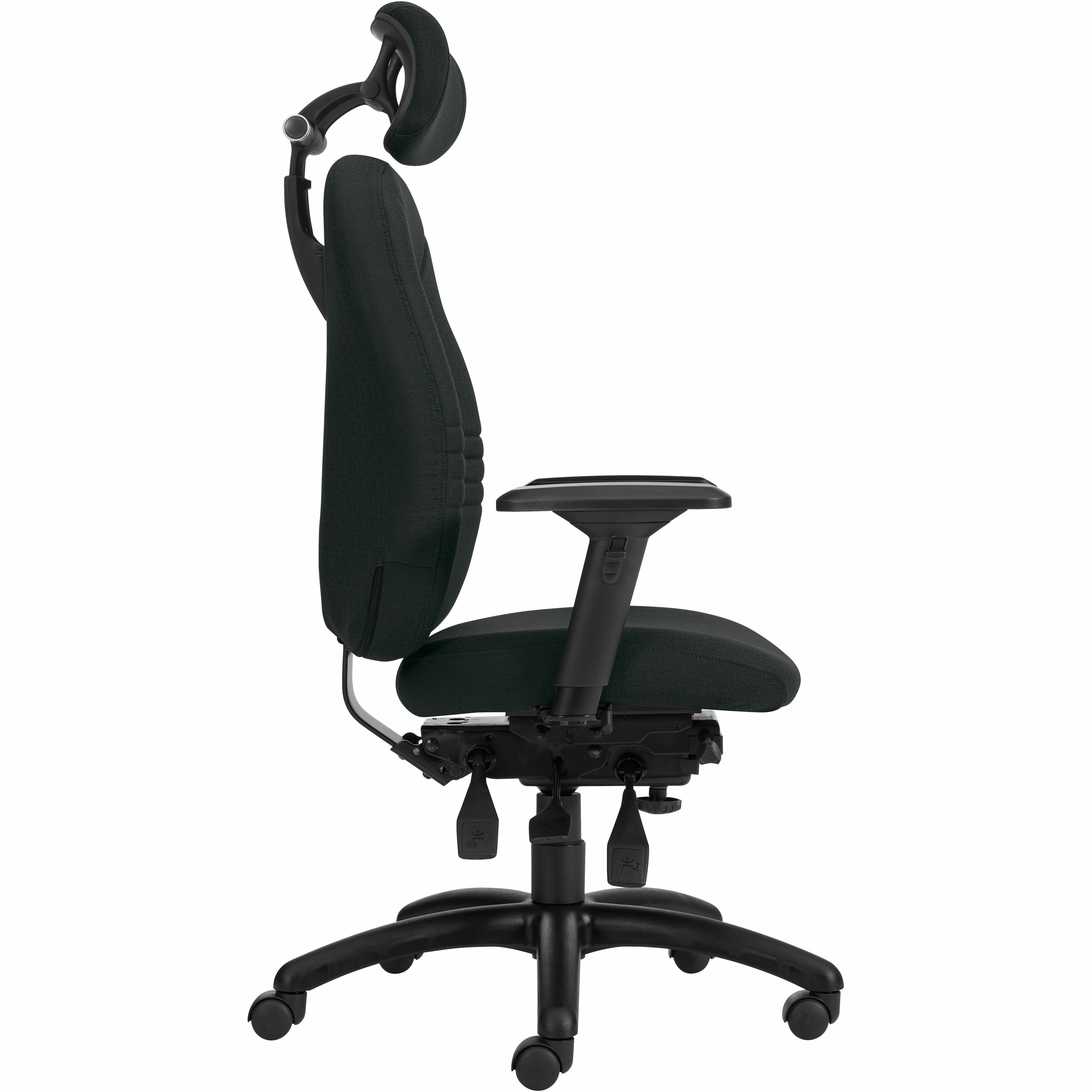 Basics ComfortTime Ultra MultiTilter Chair with Headrest Carbon