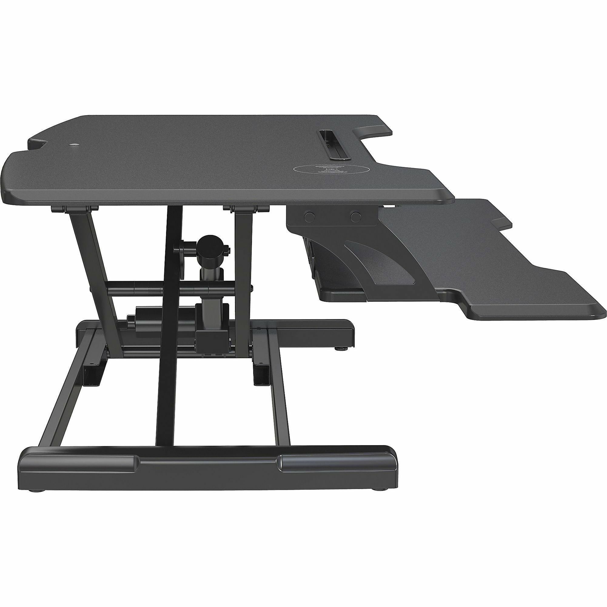 LLR 99530 Lorell Electric Desk Riser with Wireless Device Charging