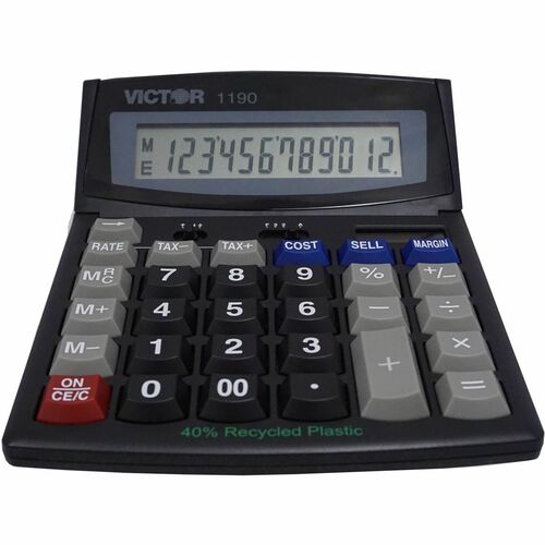 Victor 1190 Desktop Display Calculator Easytoread Display, Large