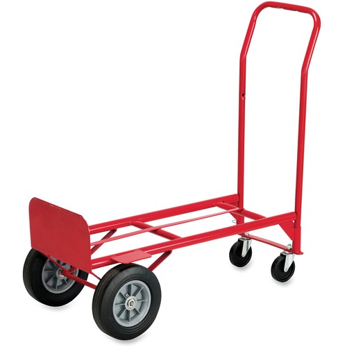 Safco Convertible Hand Truck 600 lb Capacity 4 Casters 4" Caster Size Steel x 18