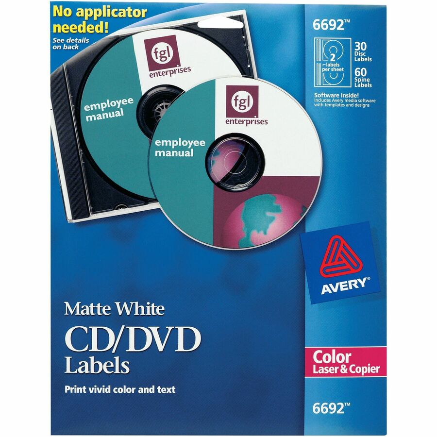 AVE6692 Avery CD Labels Office Supply Hut