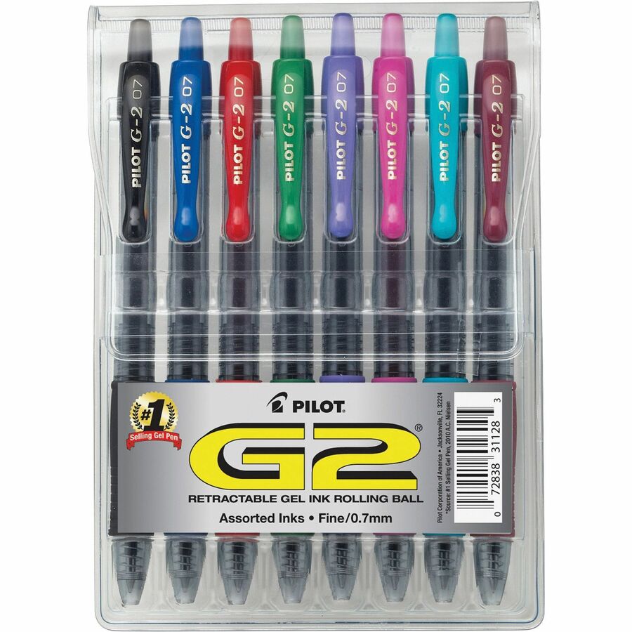 Pilot 31128, Pilot G2 Retractable Gel Ink Pen, PIL31128, PIL 31128 Office Supply Hut