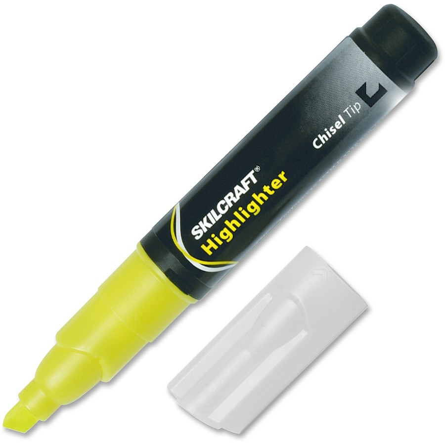 NSN9044476 SKILCRAFT Chisel Tip Tube Type Fluorescent Highlighter