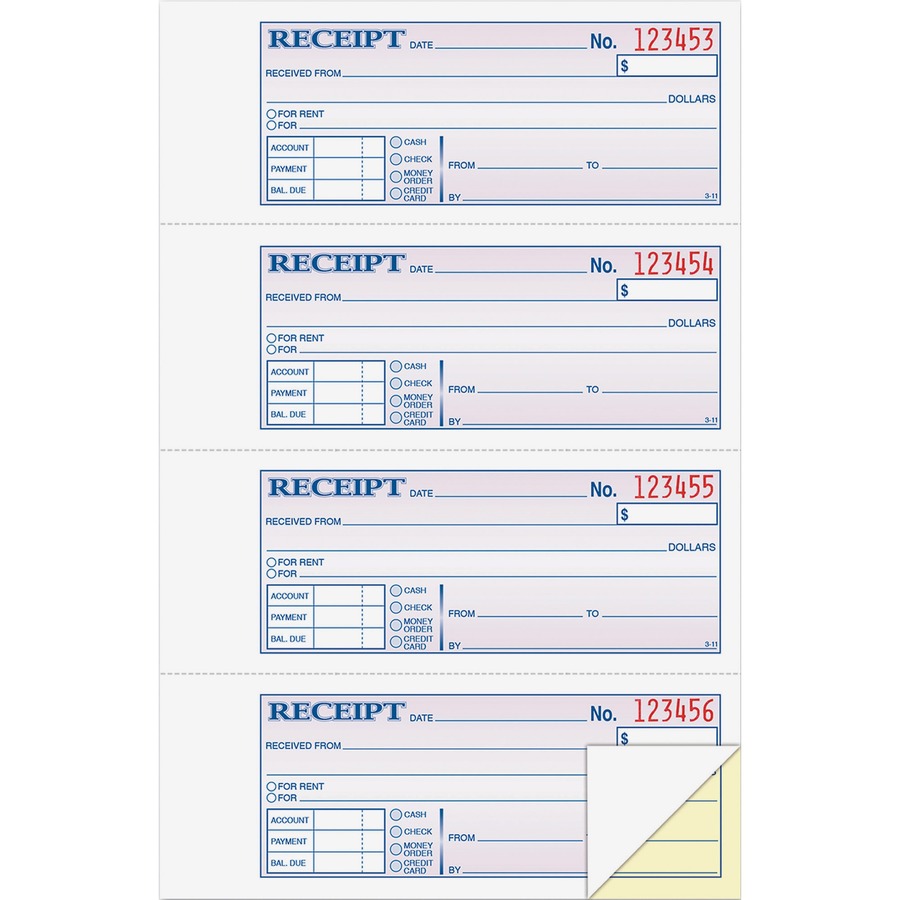 Adams DC1182, Adams Money/Rent Receipt Book, ABFDC1182, ABF DC1182