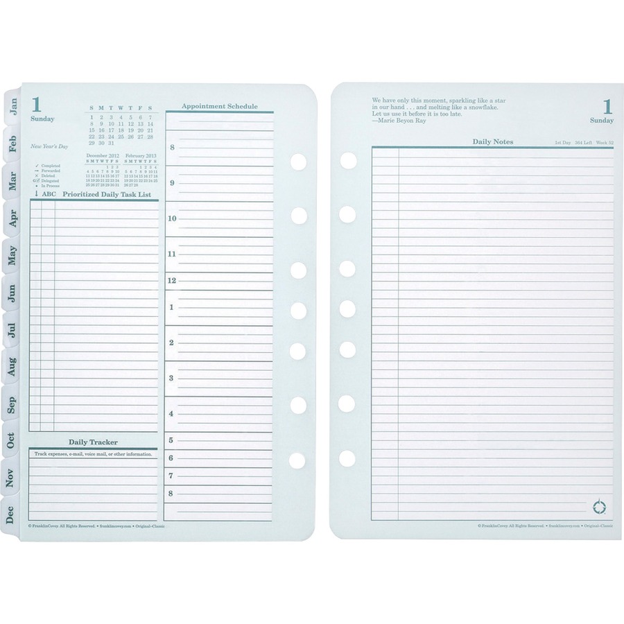 Franklin Covey Compact Planner Refill FDP35414