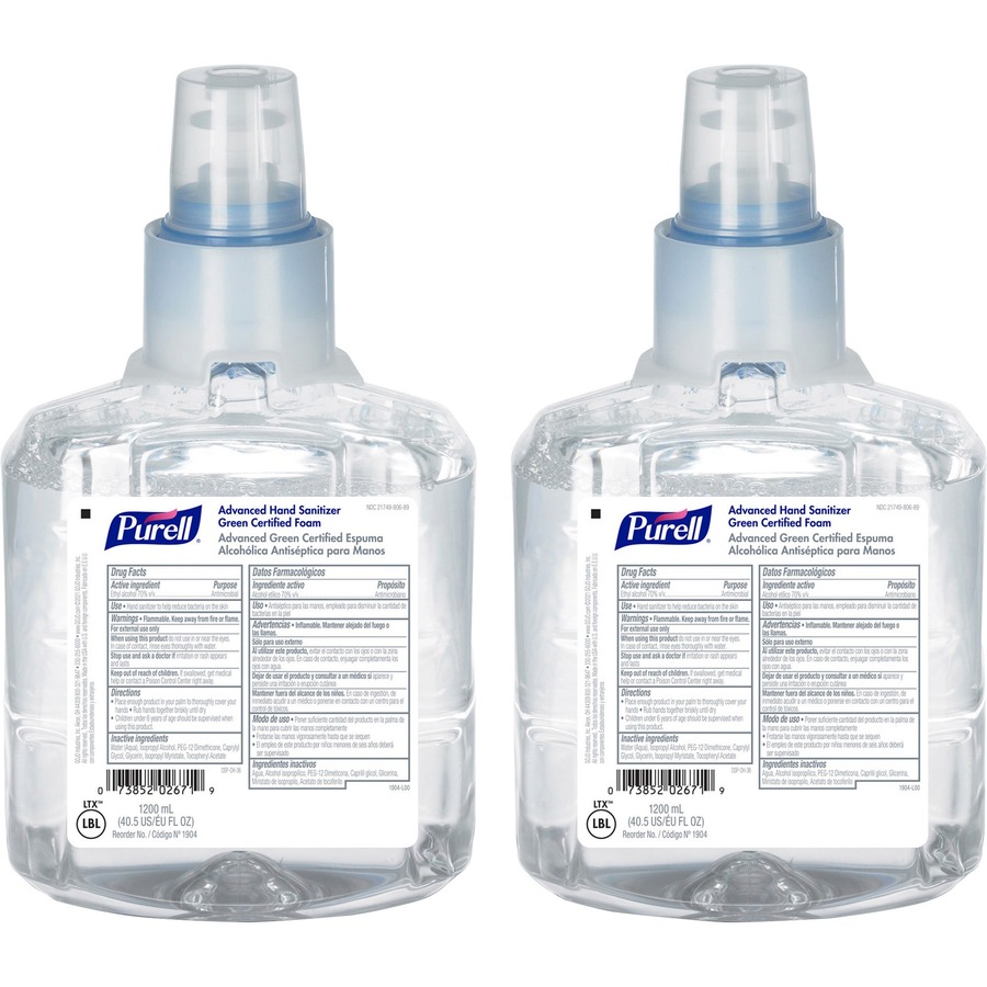 PURELL® Sanitizing Foam Refill 40.6 fl oz (1200 mL) Hand, Skin