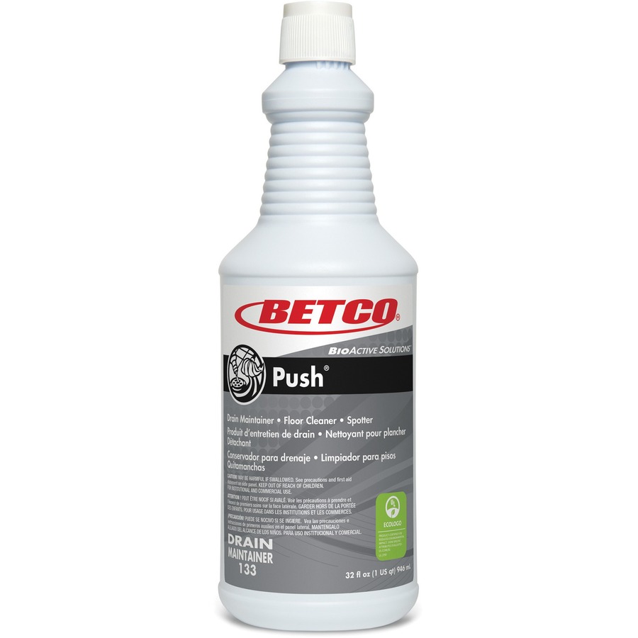 Betco Green Earth Push Enzyme MultiPurpose Cleaner For Drain, Carpet