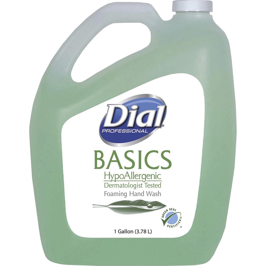 Dial Basics HypoAllergenic Foam Hand Soap Fresh Scent 1 gal (3.8 L) Hand Light Green 4