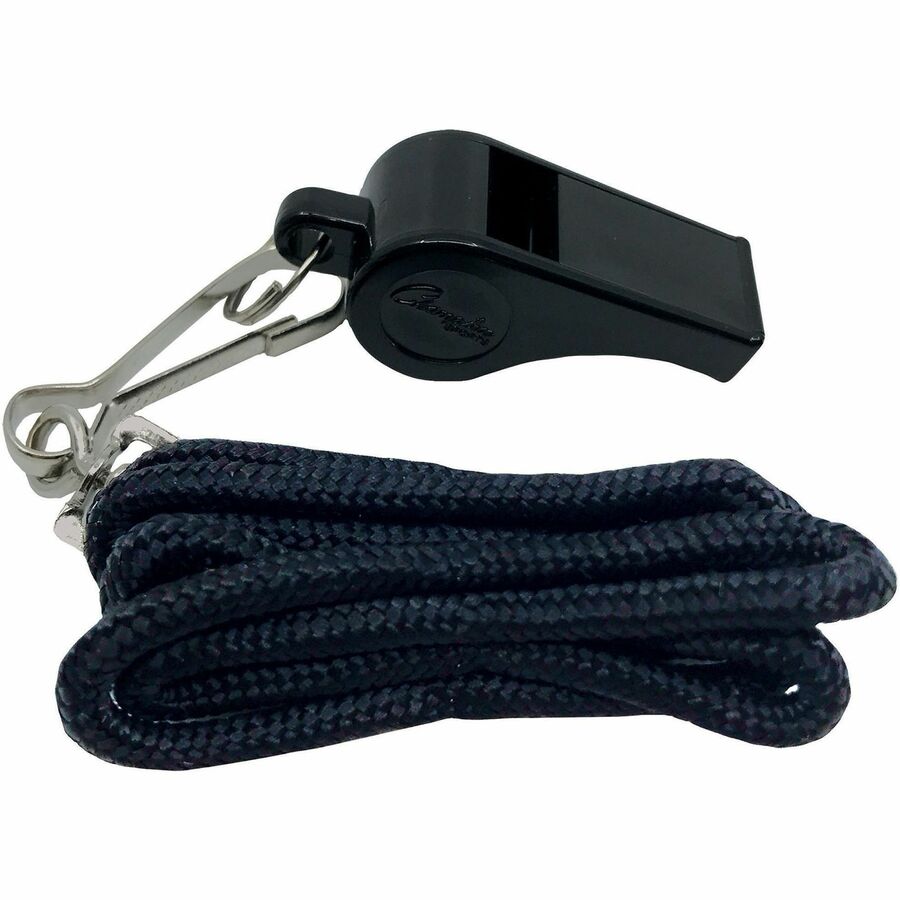 Champion Sports Plastic Whistle/Bulk Lanyard Pack The Office Point