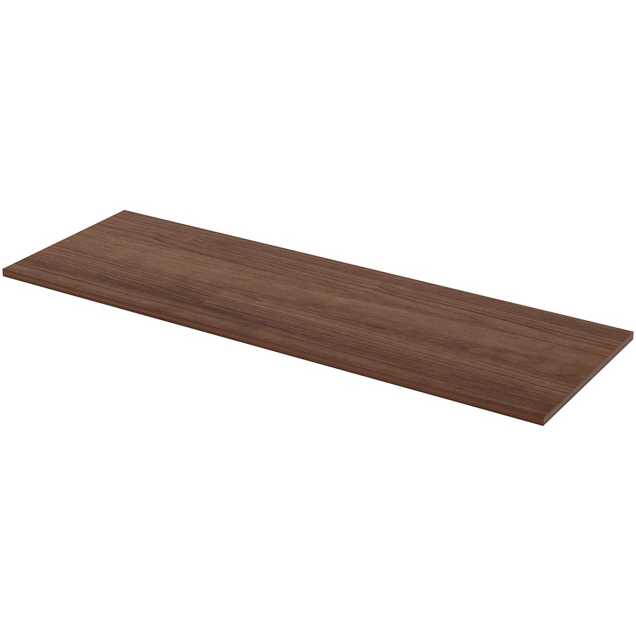 Lorell Utility Table Top Walnut Rectangle, Laminated Top 24" Table