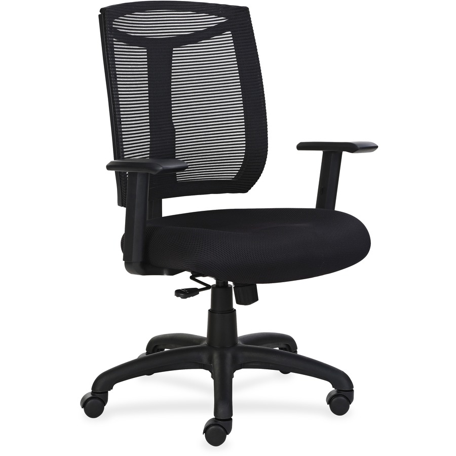 LLR83100 Lorell Air Seating Mesh Back Chair with Air Grid Fabric Seat