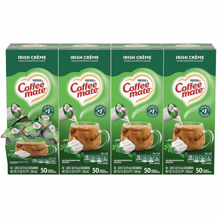 Coffee mate Irish Creme Liquid Creamer Singles GlutenFree Zerbee