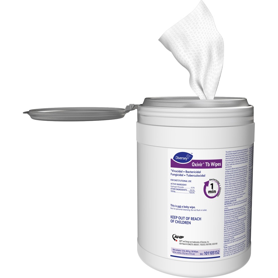 Diversey Oxivir Tb Disinfectant Cleaner Wipes ReadyToUse Wipe 28.