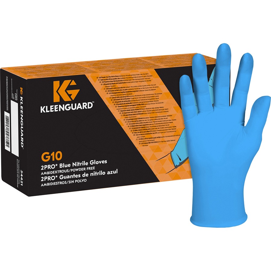 Kleenguard G10 Blue Nitrile Gloves Zerbee