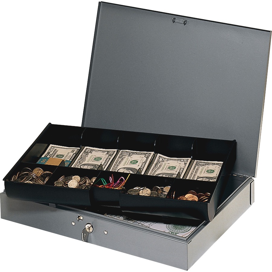 MMF Industries 2215CBTGY, MMF Steelmaster Cash Box with Tray
