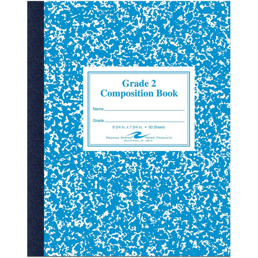 Roaring Spring Grade School Ruled Marble Flexible Cover Composition
