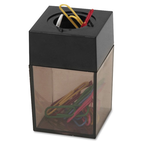  Sparco Paper Clip Dispenser, 2×3, Smoke/Black hsm99sm