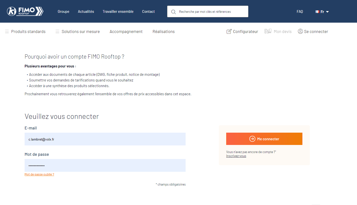 Comment créer mon compte client ? FIMO Rooftop