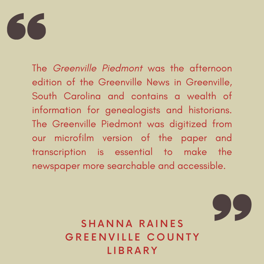 An Interview with Shanna Raines of the Greenville County Library System