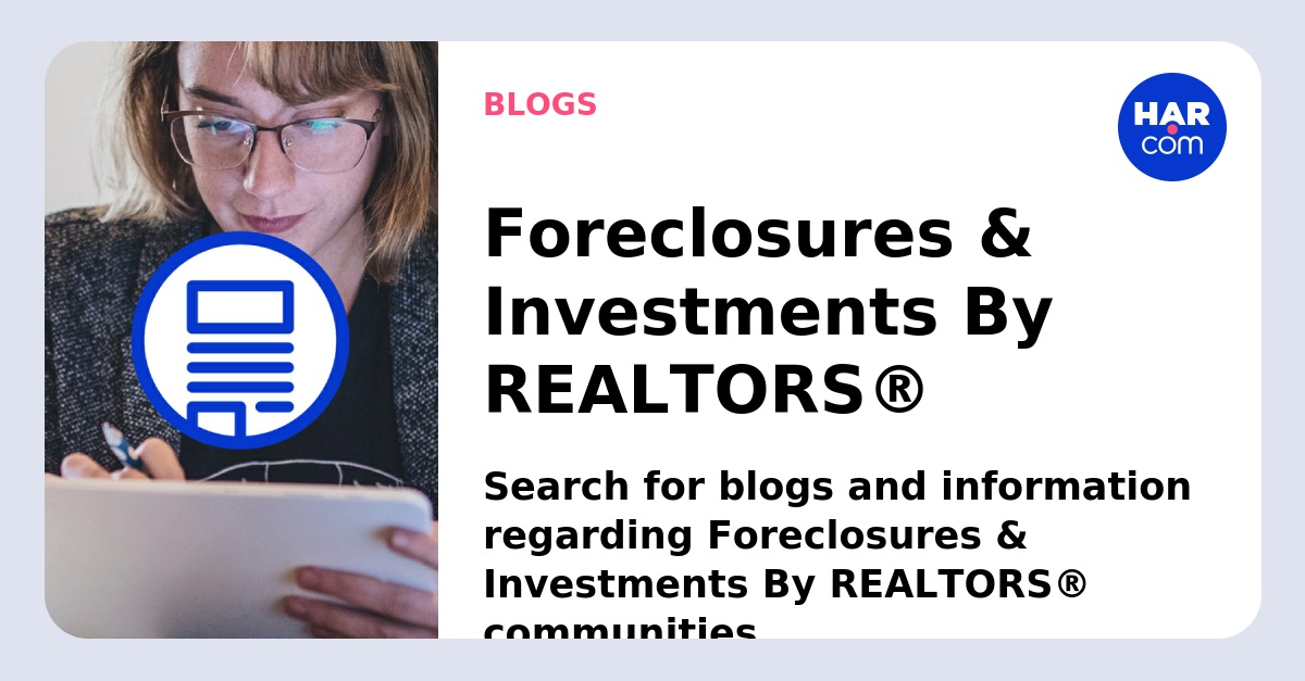 Foreclosures & Investments By REALTORS®