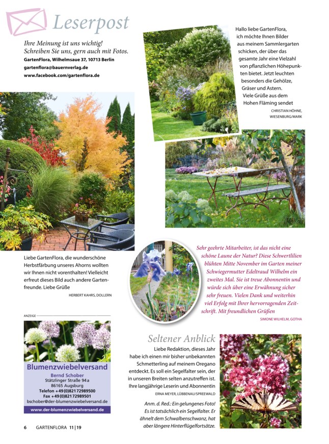 GartenFlora Zeitschrift als ePaper im iKiosk lesen