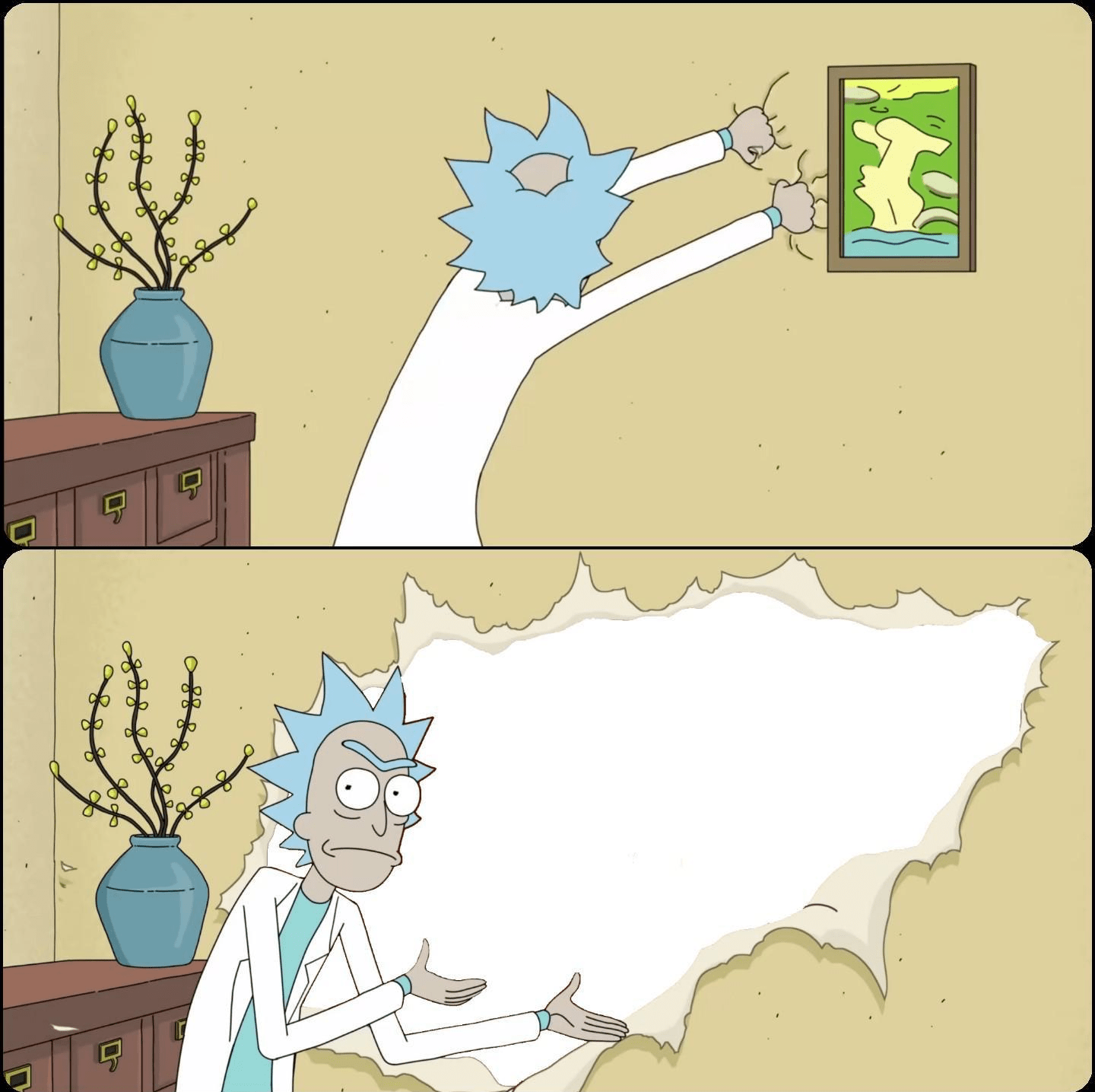Rick Rips Wallpaper Meme Generator