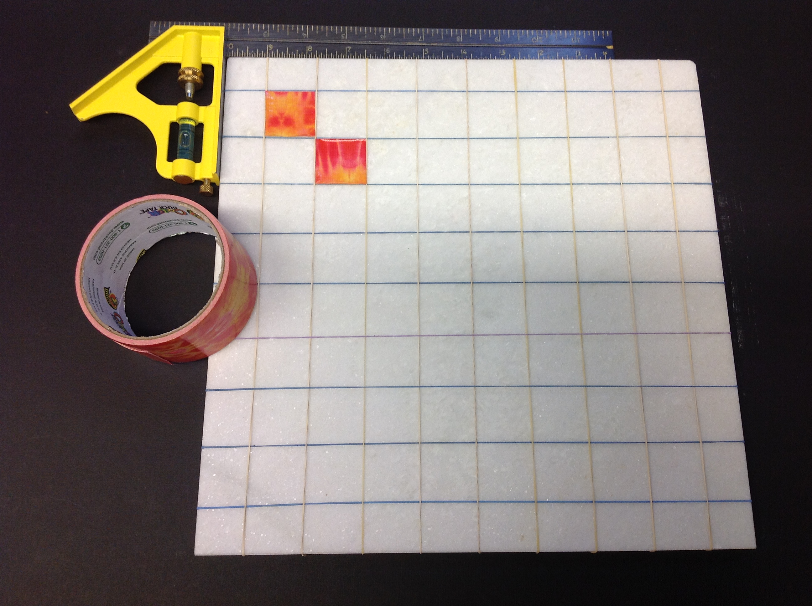 Chess/Checker Set From Remnant Marble/Tile and Duct Tape...Pick Your
