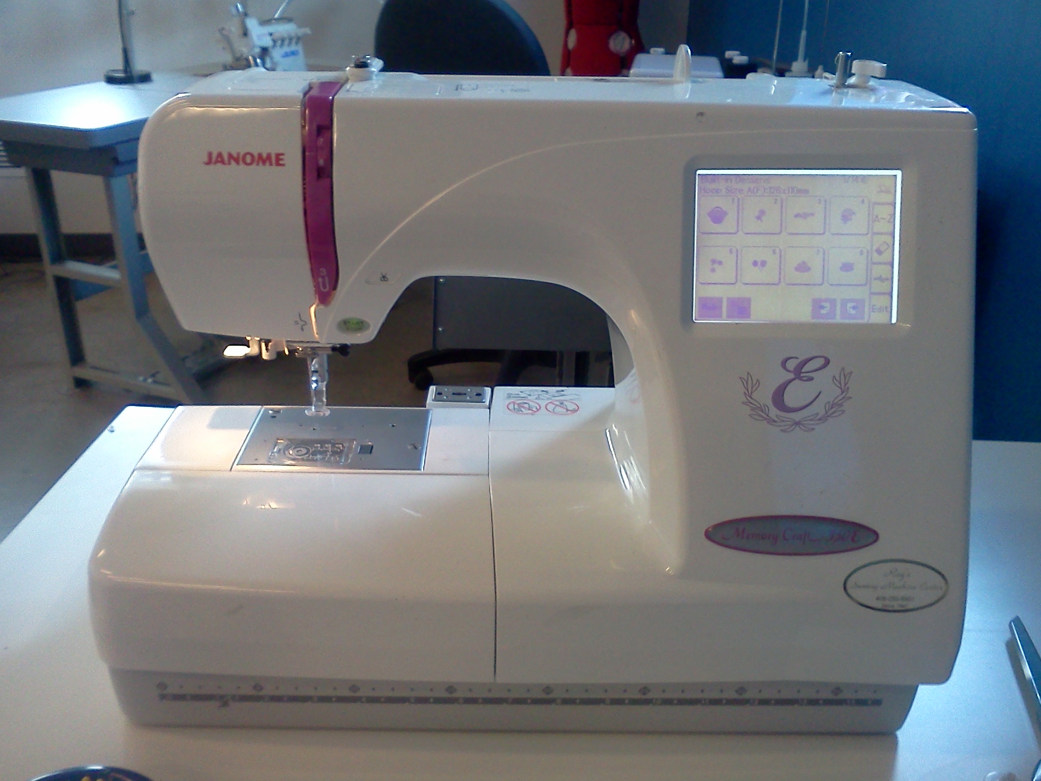 Understanding a Janome Embroidery Machine Threading the Machine and