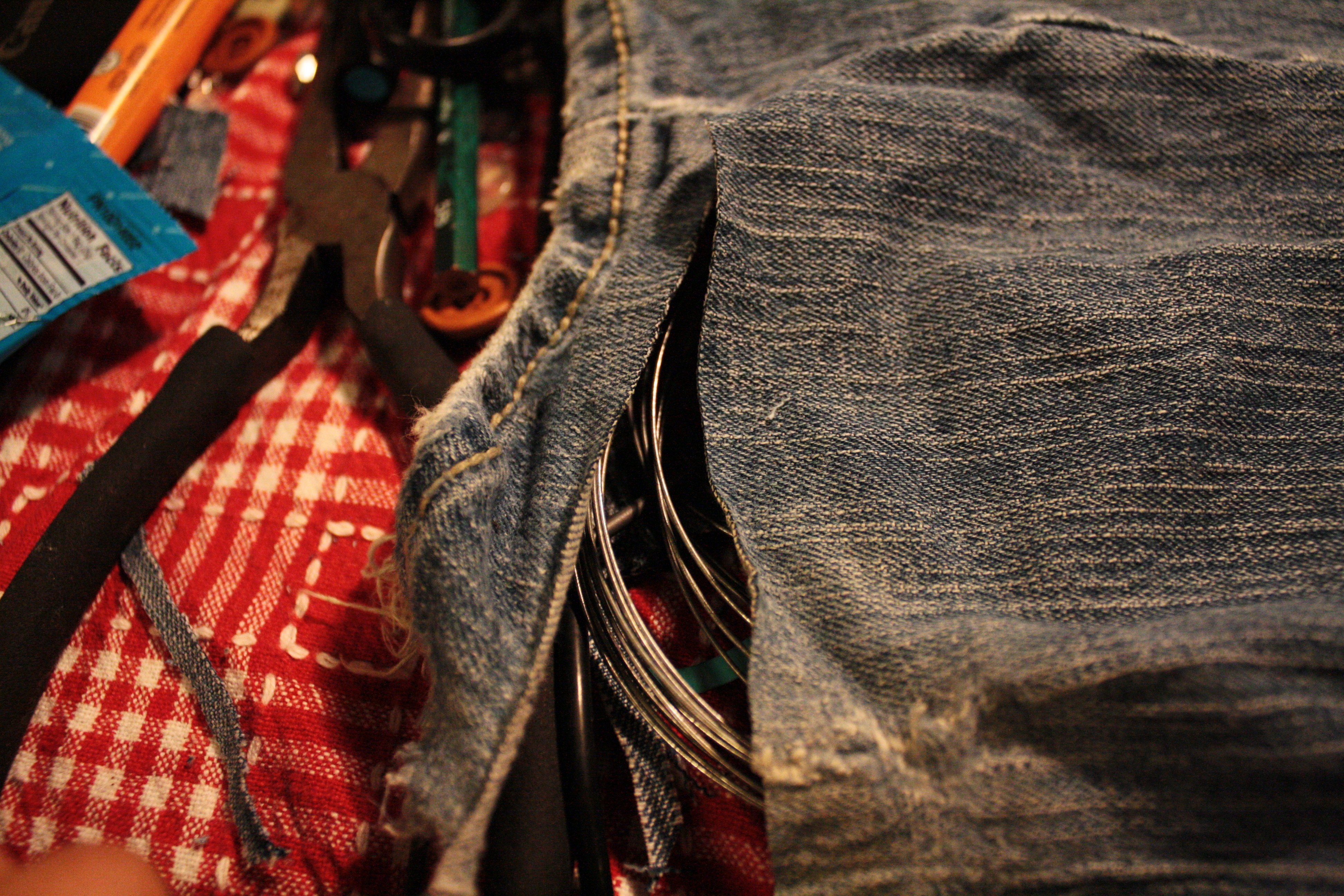 Simple Jean Headband 7 Steps Instructables